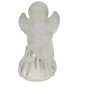 Vintage Mikasa Crystal Glass Angel Bell with wings C106